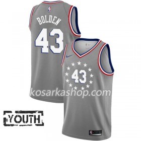 Dres Philadelphia 76ers Jonah Bolden 43 Nike 2018-19 City Edition Siva Swingman - Dječji